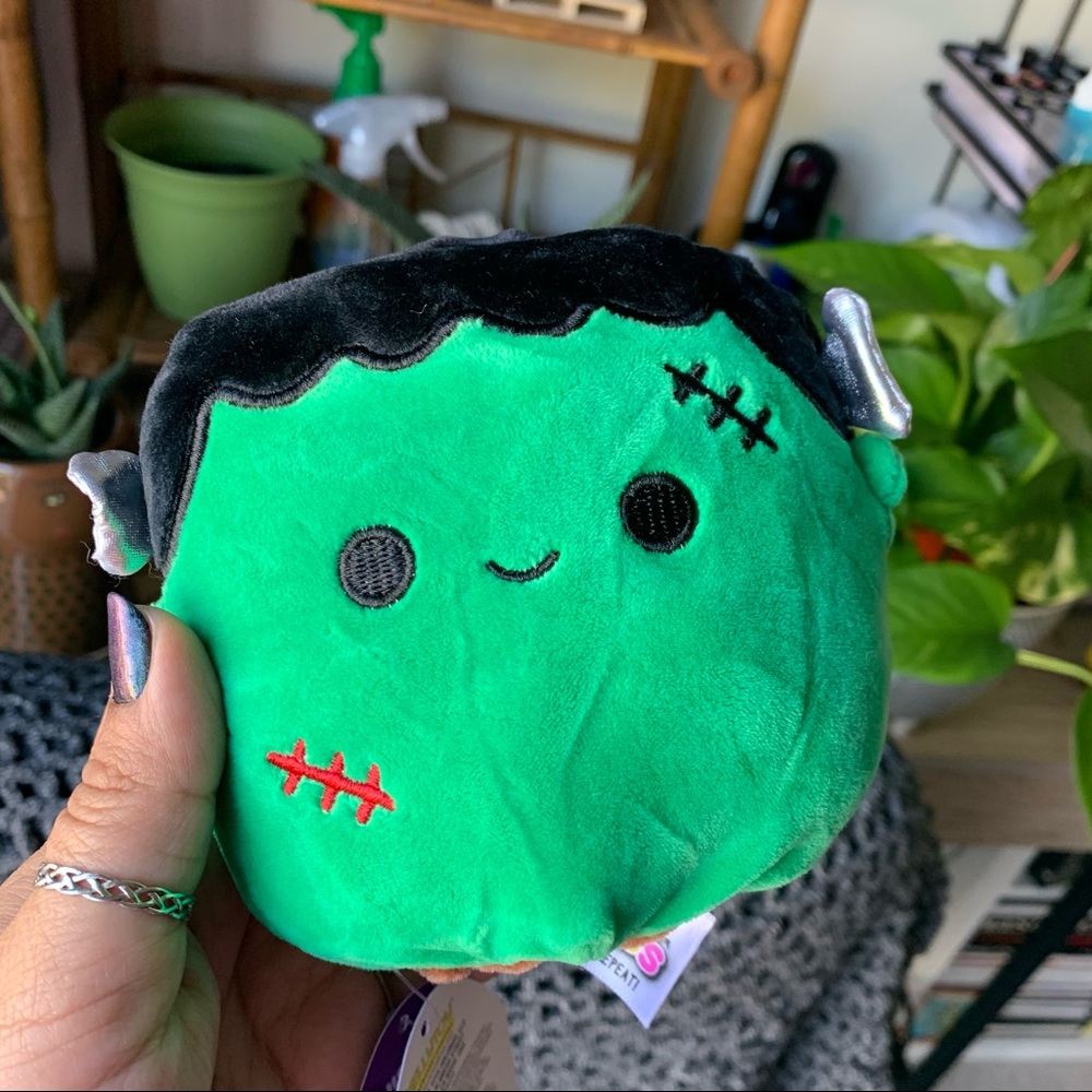 Wade and Marcus Flip A Mallows Frankenstein and Monkey Squishmallows